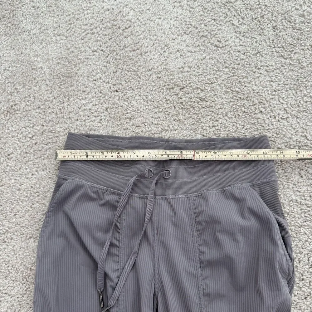 Lululemon Activewear Dance Studio Jogger Pants Gray Drawstring Stretch Pockets 4